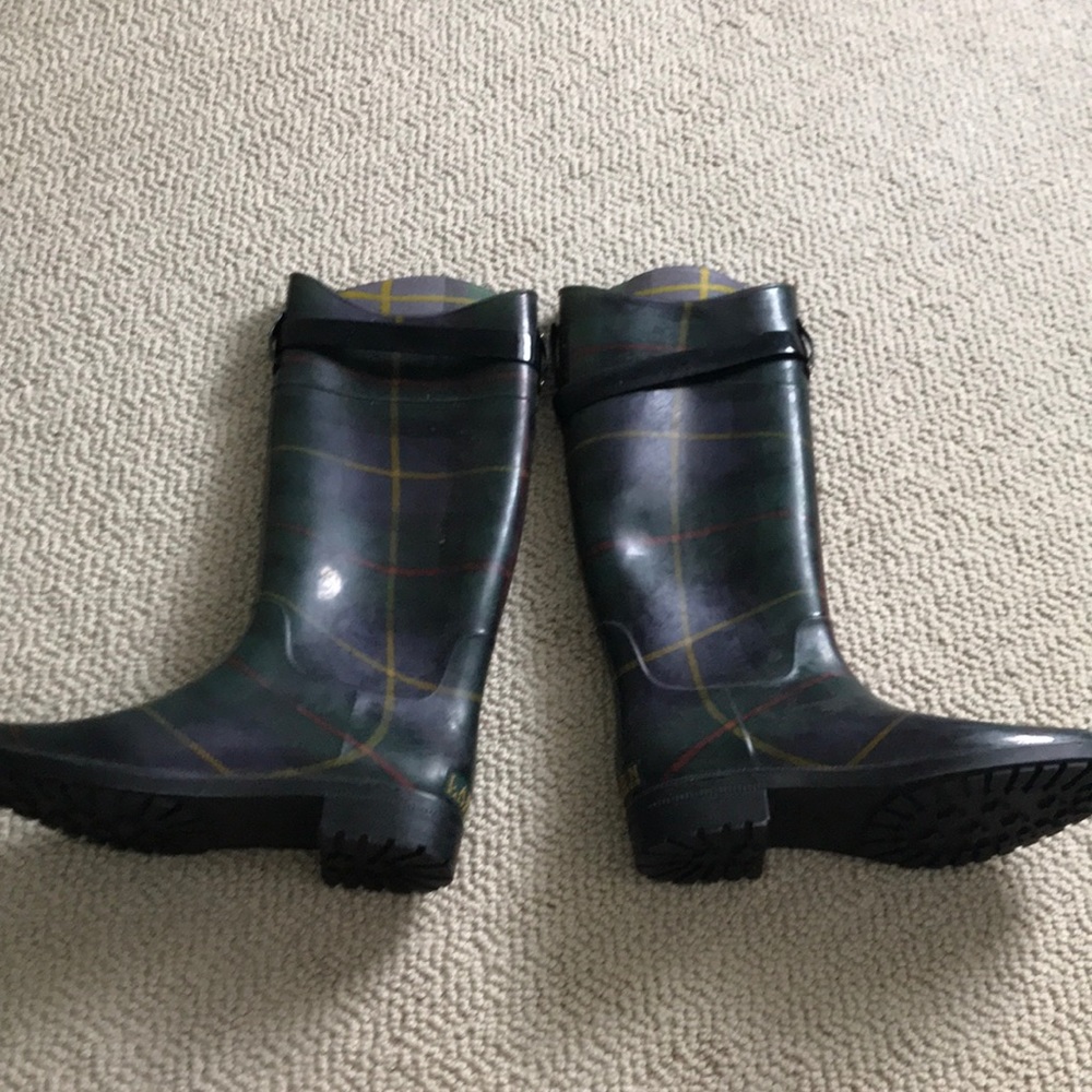 Ralph Lauren Plaid Rainboots
